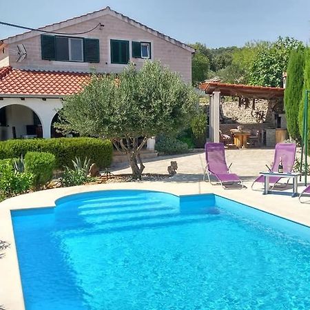 Charming Villa Nika With The Pool San Pietro di Brazza Esterno foto